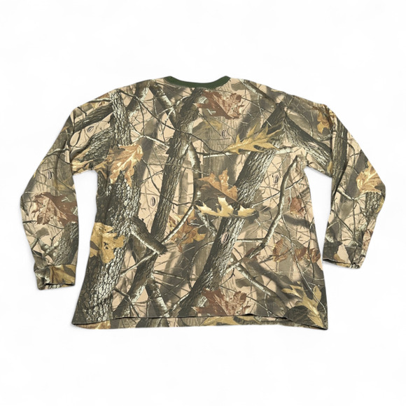 Vintage Realtree Shirt Adult EXTRA LARGE Brown Camouflage Hardwoods Hunting Y2K - Picture 3 of 8